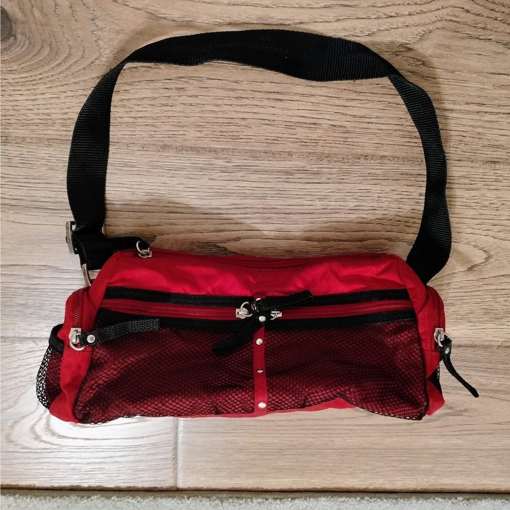 Red Zipper Outdoor Carry Pouch Bag